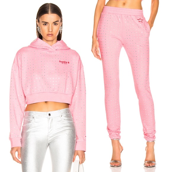 Frankie B. Other - Frankie B. All Over Rhinestone Hoodie & Sweatpants